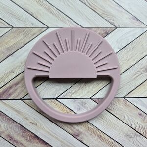 Boho Silicone Sun Teether Soft BPA-Free Baby Chew Toy Mauve Teether Ring